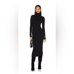 REVOLVE by AFRM Imgoen Black Long Sleeve Turtleneck Dress